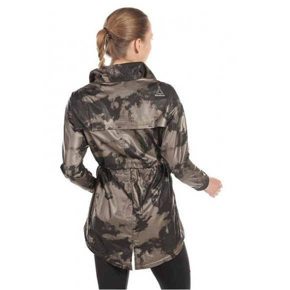 Reebok Black and GoldMetallic Women's Athletic Casual Jacket NWOT - Picture 2 of 14